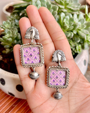 Pratibimb Pichwai Earrings