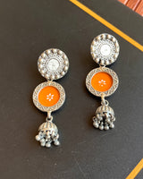 Sifar Narangi Pichwai Earrings