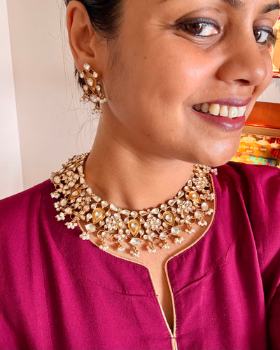 Anantam Necklace with Earrings