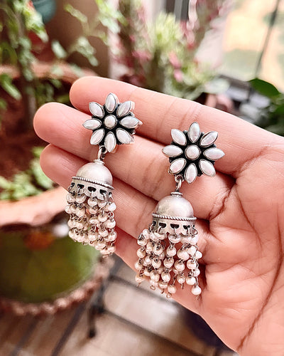 Moti Jhoomar Earrings