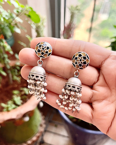 Meenakari Jhoomar Earrings