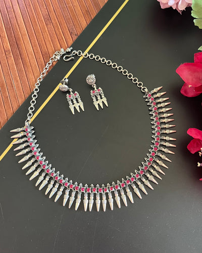 Tattva Necklace with Earrings